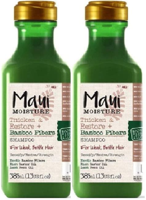 Maui Moisture Shampoo Bamboo Fibers 13 Ounce Thickenrestore 385ml