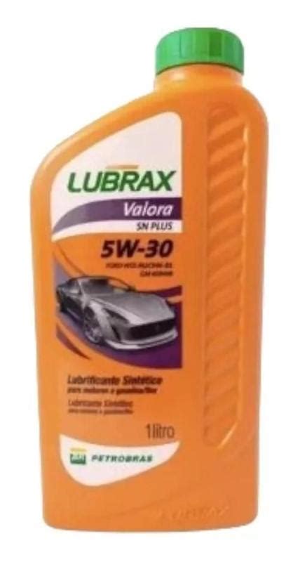 Kit 6 óleos lubrax valora sn plus 5w 30 1l lub sintetico