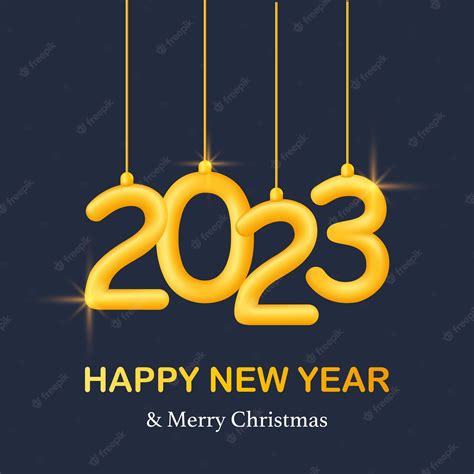 Happy New Year And Merry Christmas Banner Poster Cover Card