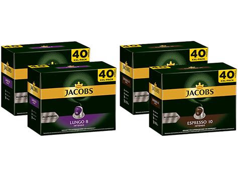 JACOBS Lungo 8 Intenso Espresso 10 Intenso XXL Packs 160 Nespresso