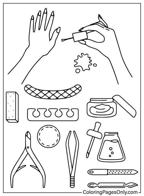 Coloriage Ongles Imprimer Coloriages Gratuits Imprimer