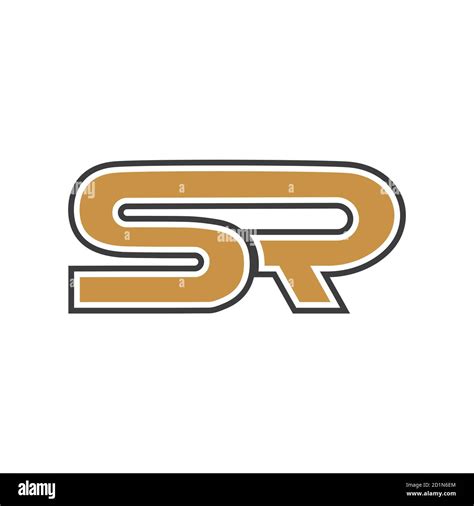 Initial Letter Rs Logo Or Sr Logo Vector Design Template Stock Vector