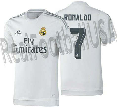 Adidas Cristiano Ronaldo Real Madrid Home Jersey 201516 Ebay