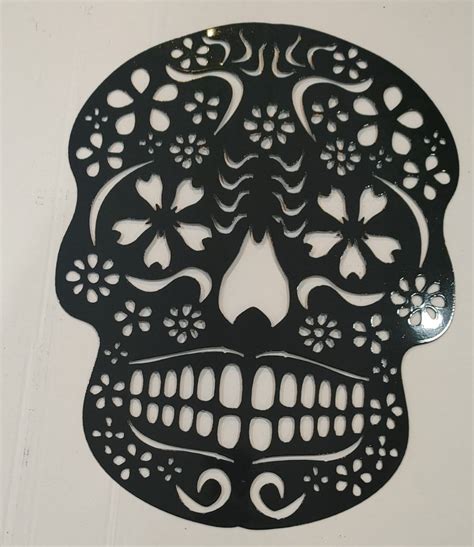 Sugar Skull Metal Wall Art - Etsy