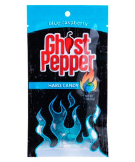 Ghost Pepper Blue Raspberry Hard Candy Net 43g Usa Candy Factory