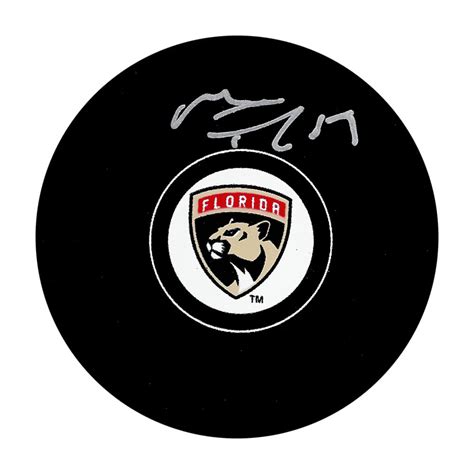 Matthew Tkachuk Autographed Florida Panthers Puck Nhl Auctions