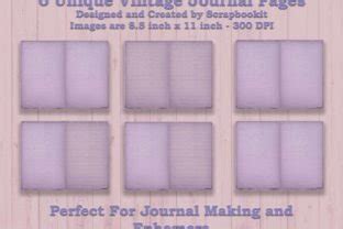 Vintage Junk Journal Pages Graphic By Creative Templates Den Creative