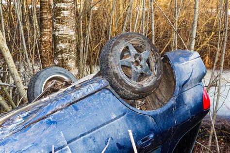 Car Accident on the Slippery Road in Early March Stock Image - Image of injury, slippery: 141748543