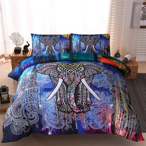 Wliarleo 3d Elephant Bedding Set High Quality Indian Comforter Bedding