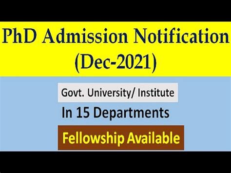 PhD Admission 2021 Vnit Nagpur PhD Admission In Govt Institute 2021