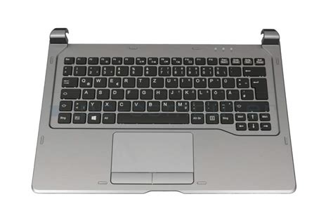 Tastatur Inkl Topcase De Deutsch Schwarz Grau Original F R Fujitsu