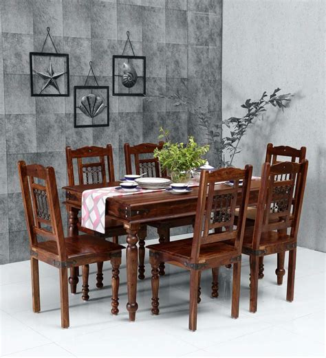 Buy Vinod Furniture House Solid Sheesham Teak Wood Dining Table