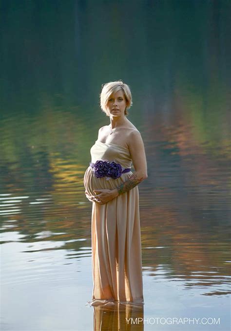 Maternity Gown Open Front Jersey Knit Photo Prop Nude Color Etsy