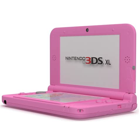 nintendo xl pink 3d model