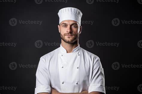 Portrait Of A Chef Isolated Black Background 42717941 Stock Photo At