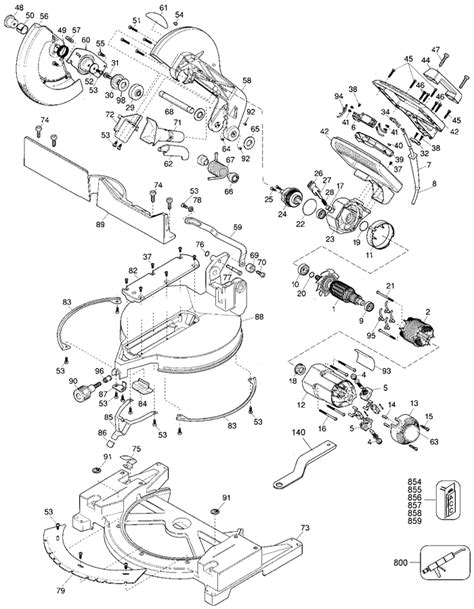 Dewalt Dw704 12 Inch Miter Saw Parts Type 4a Dewalt Miter Saw Parts Dewalt Parts Tool Parts