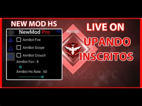 Live De Hack Ao Vivoupando Inscritos Free Firenew Mod Hs Youtube