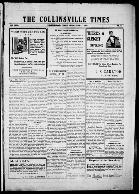 The Collinsville Times. (Collinsville, Tex.), Vol. 29, No. 31, Ed. 1 ...