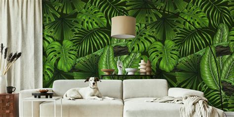 Jungle Leaves 3 Wallpaper - Buy Online | Happywall