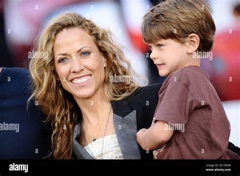 Sheryl Crow and her son Wyatt Steven Crow attend the Pixars Studios