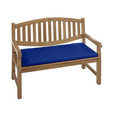 Home Decorators Collection Sunbrella Blue Outdoor Bench Cushion ...