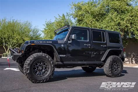 Jeep Wrangler Custom Wheels Black Rhino Sierra 17x Et Tire Size X R17 X Et