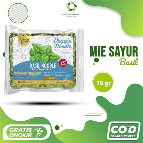 Jual Mie Sayur Basil Garlic G Ladang Lima Sehat Bebas Gluten Free