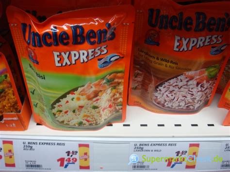 Uncle Bens Express Langkorn Wild Reis Preis Angebote Kalorien