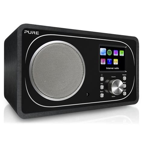 Pure Elan Ir5 Black Portable Internet Radio With Bluetooth Spotify Connect Colour