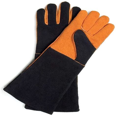 Heavy Duty Grip Welder MIG TIG Cowhide Fire Resistant Heat Gloves