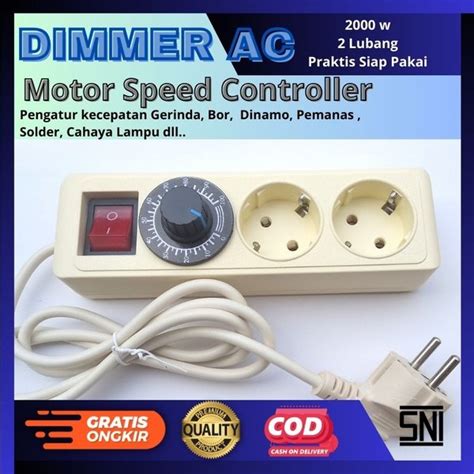 Jual Dimmer Ac W Pengatur Kecepatan Putaran Gerinda Bor Dinamo