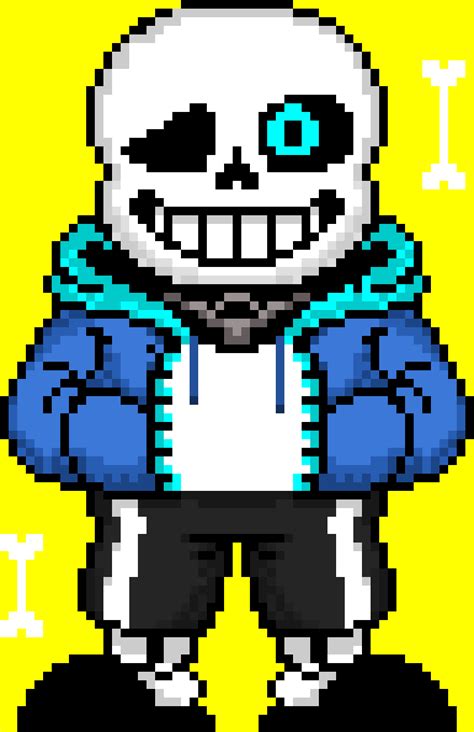 Sans Sonic Pixel Art