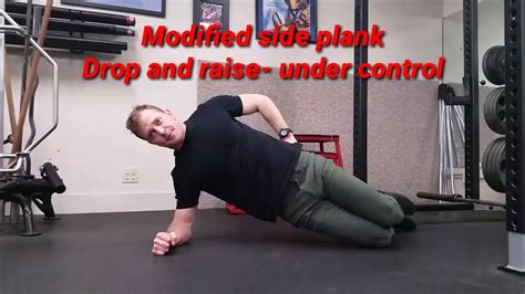 Bent Knee Side Plank Drop And Raise Youtube