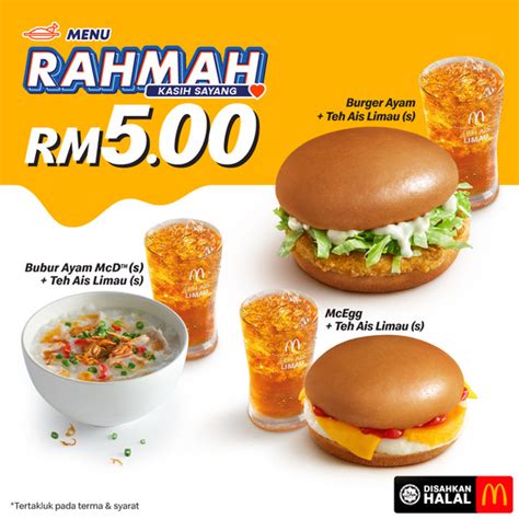 Mcdonalds Malaysia Launches Menu Rahmah As Part Of Its Commitment To