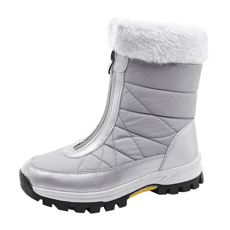 Nsendm Female Shoes Adult Wide Width Snow Boots For Women Plus Size Keep Warm Snow Boots