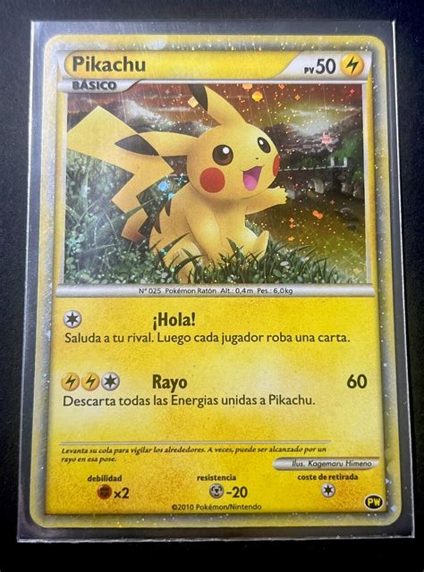 Mavin Pokemon Card World Collection Spanish Pikachu Pw Holo Promo