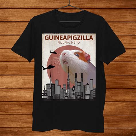 Guineapigzilla Funny Guinea Pig Shirt Teeuni