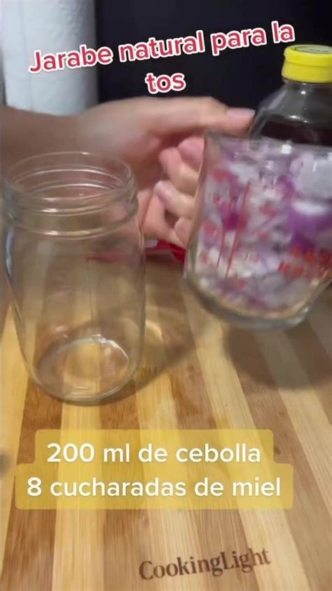 Receta De Jarabe Natural Para La Tos 1 Cebolla Mediana Picarla En