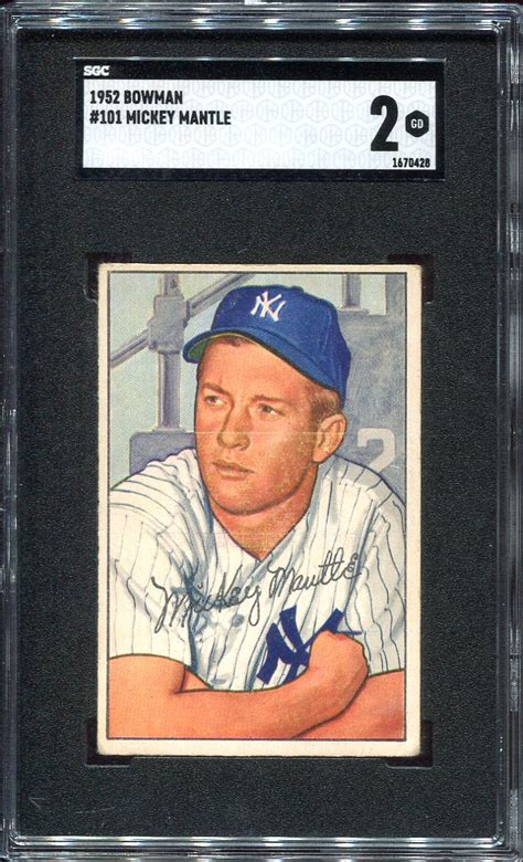 Lot Detail Bowman Mickey Mantle Sgc