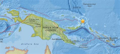 Sismo De 67 Grados Sacude Noreste De Papúa Nueva Guinea