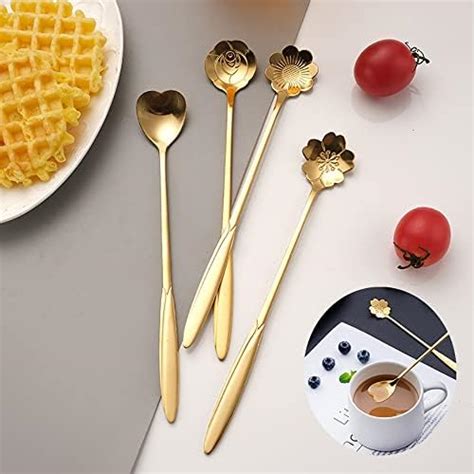 Buy Homecloud Golden Spoon Setcoffee Spoondessert Spoonscutlery