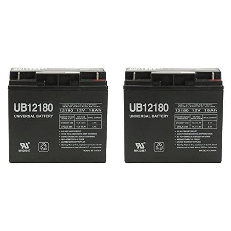 12v 18ah Battery For Golden Literider Ptc Envy Model Gp162 2 Pack