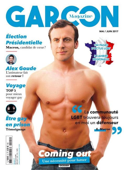 Pr Sidentielle Emmanuel Macron En Une D Un Magazine Gay