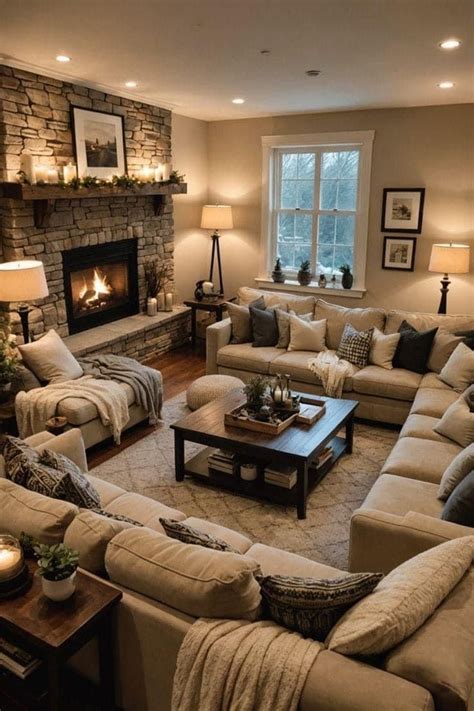 Pindecor Home Decoration Ideas Cozy Living Room Design Farm House