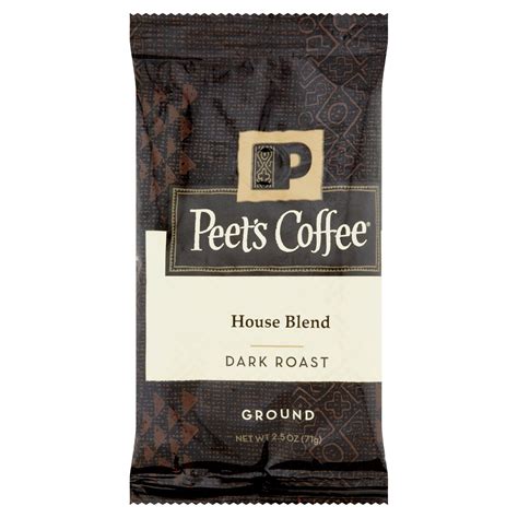 Peet S Coffee House Blend Dark Roast Ground Coffee Portion Packs 18ct