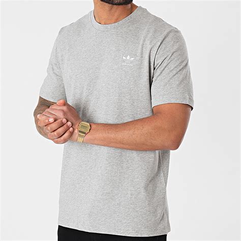 Adidas Originals Tee Shirt Essential Gn3414 Gris Chiné