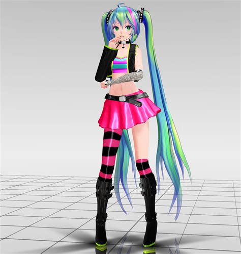 Tda Rokku Miku Download By Reon046 On Deviantart Mmd Models Mmd