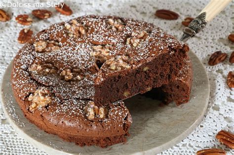 Torta Noci E Cioccolato Le Ricette Di Dolcissima Stefy