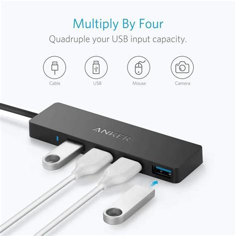 Anker Ultra Slim 4 Port Usb 30 Data Hub