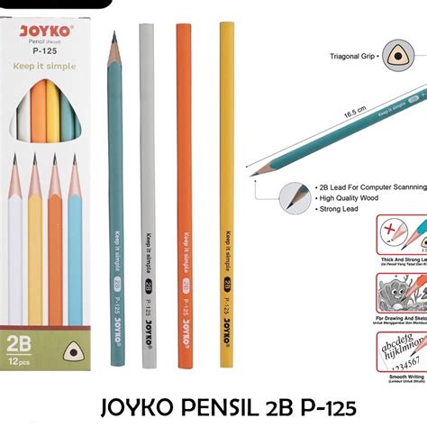 Jual Pensil 2b Joyko P 125 Warna Warni Pensil Joyko 2b Candy Shopee